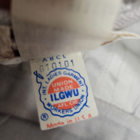 Vintage 70's Pleated Academia Skirt Midi Plaid light Grey USA JH Collectibles - Picture 5 of 10